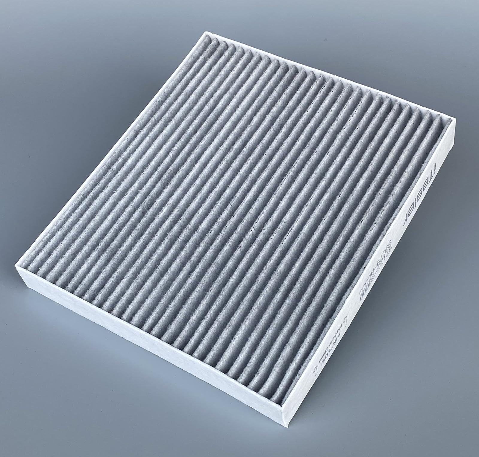 ITESIER filter beside ruler showing correct size and precise fit