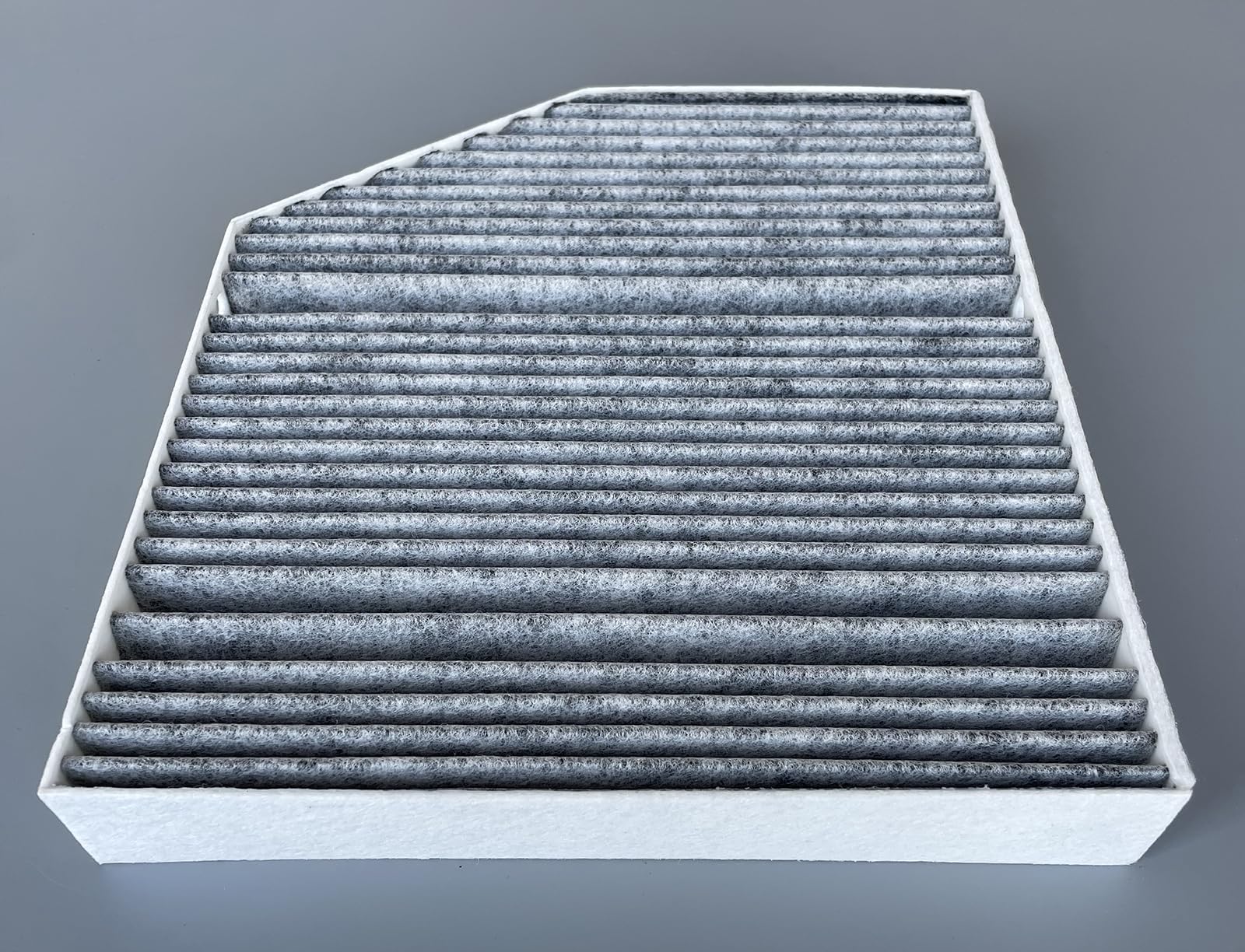 ITESIER filter next to ruler illustrating correct OEM-compatible dimensions