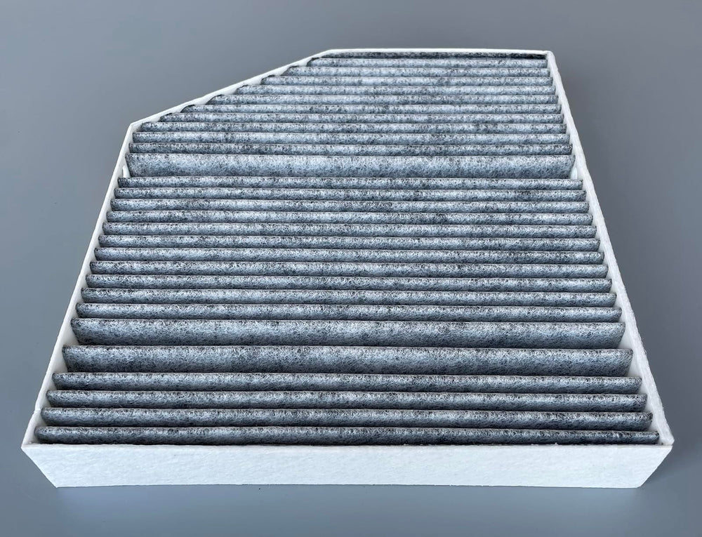 ITESIER filter next to ruler illustrating correct OEM-compatible dimensions