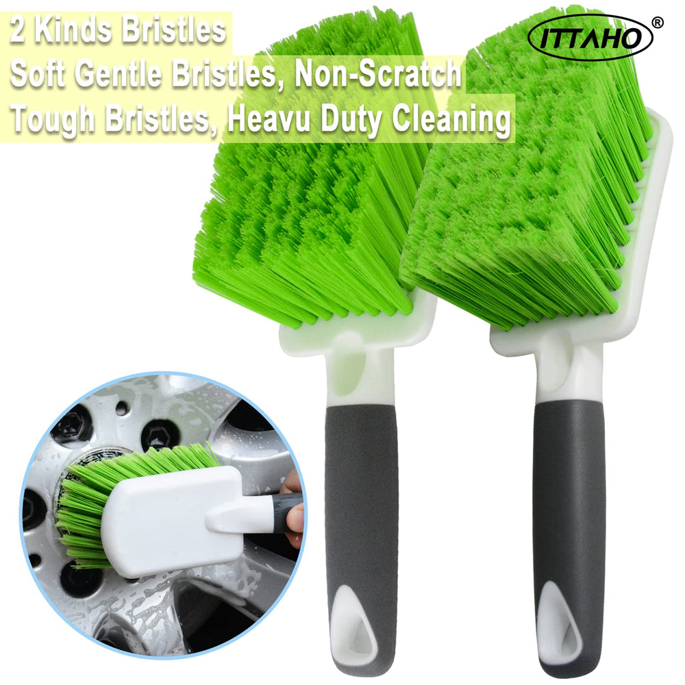 ITTAHO brush cleaning a polished rim showing safe rim protection