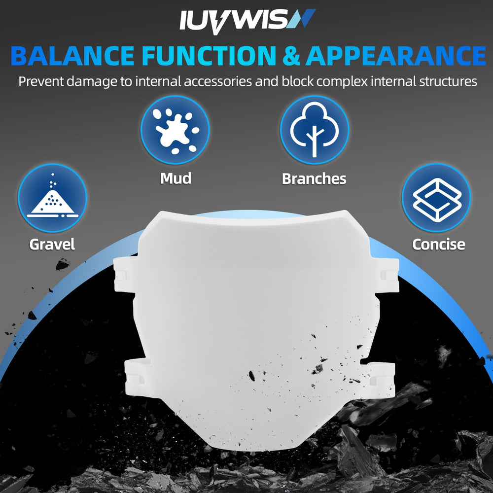 IUVWISN plate held by hand to show scale and easy-fit benefit