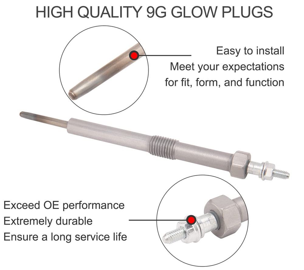 IVONNEY close-up of glow plug heating element highlighting durable construction