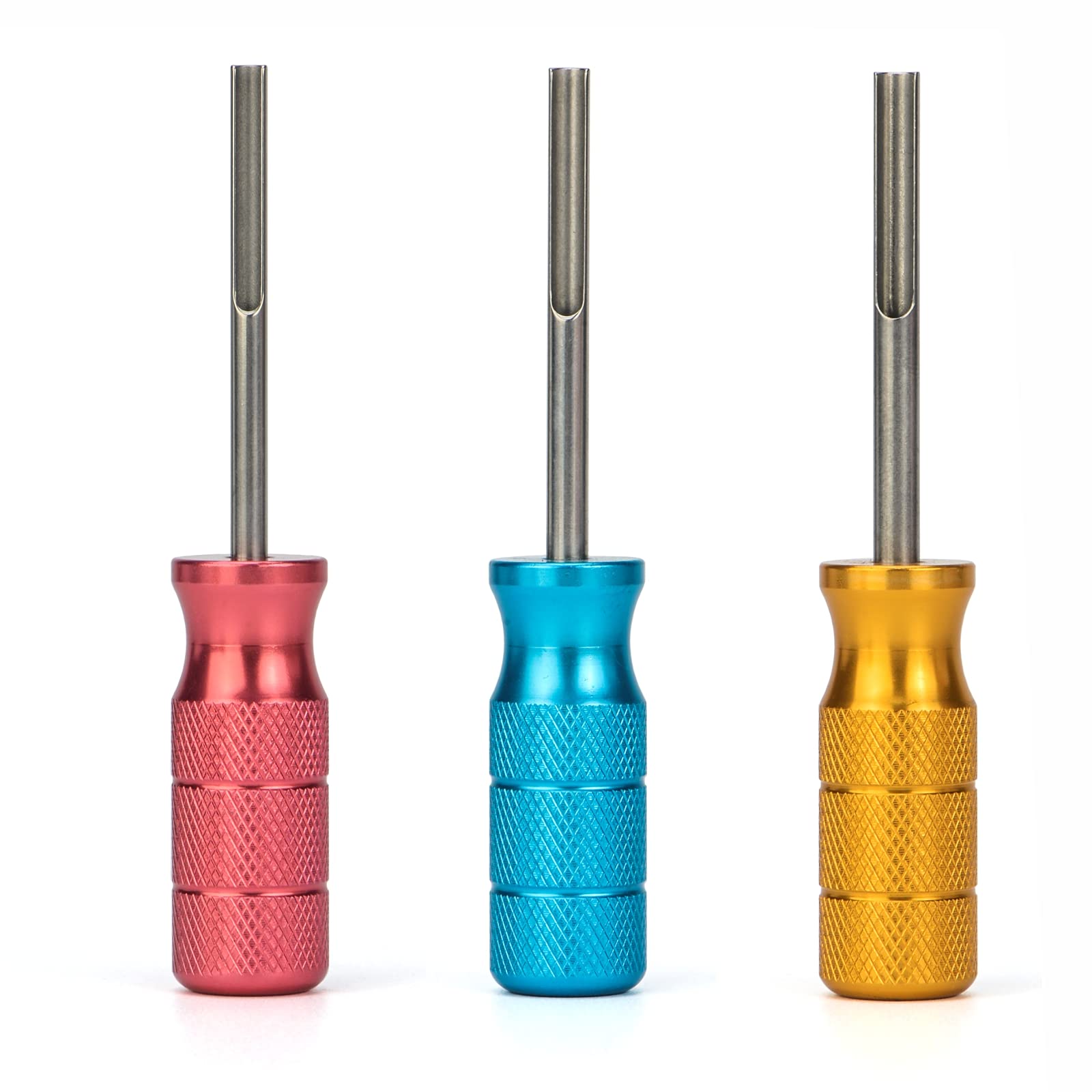 IWISS stainless steel U-tube tips close-up, crafted for clean Deutsch contact release