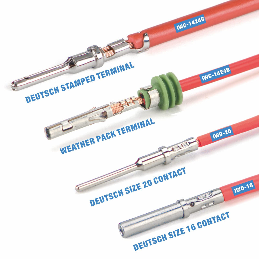 IWISS kit in a garage setting used during automotive wiring repair tasks