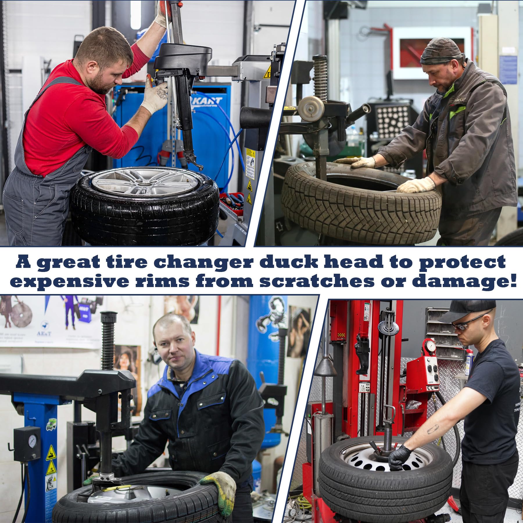 IWIWE duck head five-pack arranged for workshop spares convenience