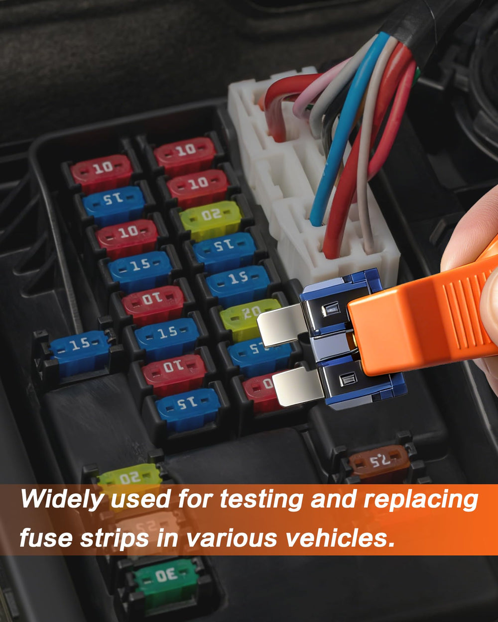 IZTOSS testing a glass tube fuse showing versatility across fuse types benefit