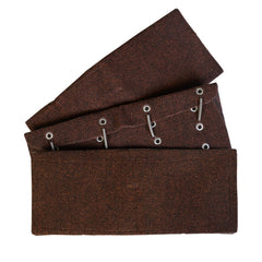 Jack Boss front view of three brown step covers showing ready-to-install set and style benefit