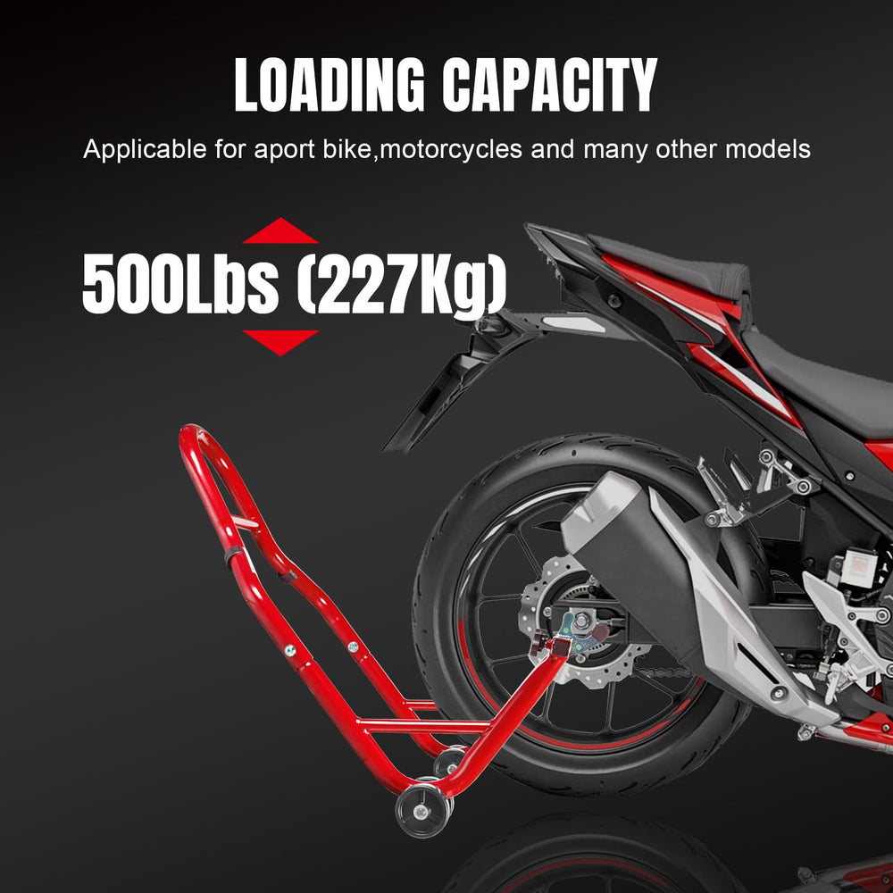 Jack Boss L-shape rear stand close-up highlighting durable construction