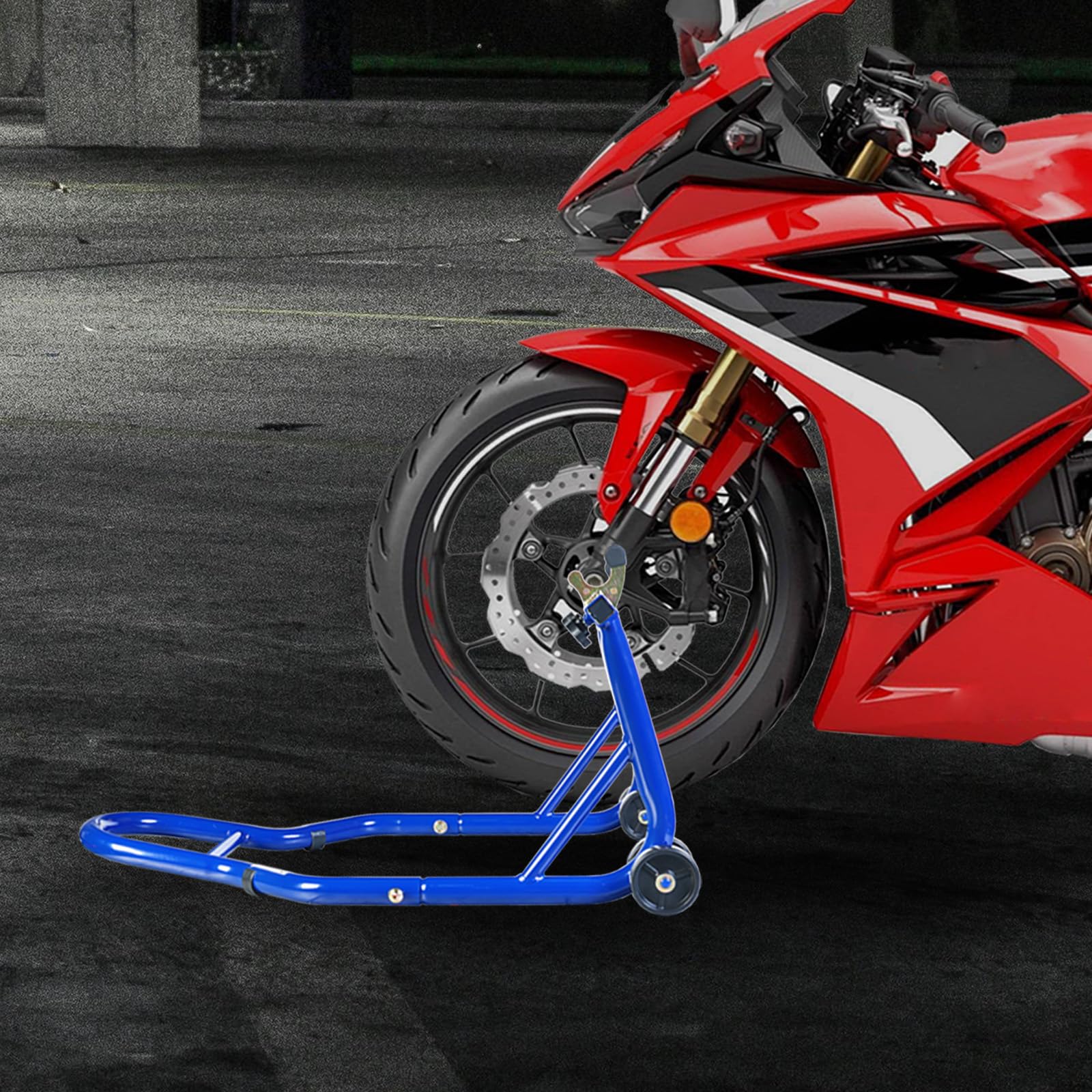 Jack Boss stands disassembled compact for tidy garage storage and transport