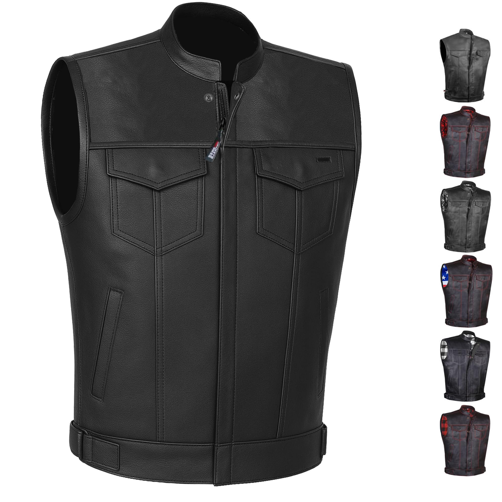 Jackets 4 Bikes front view showing secure pockets and classic silhouette for organized riding
