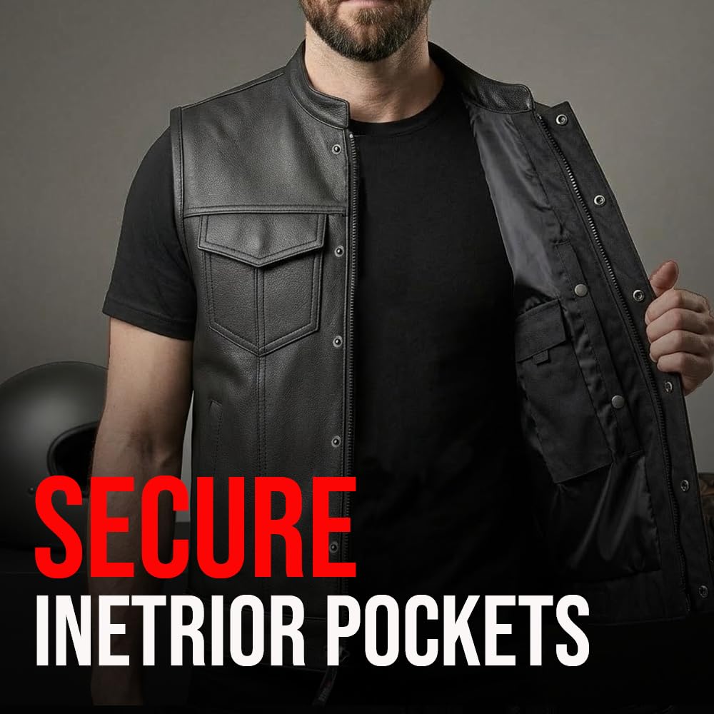 Jackets 4 Bikes interior pocket detail with snap closure for safely storing valuables