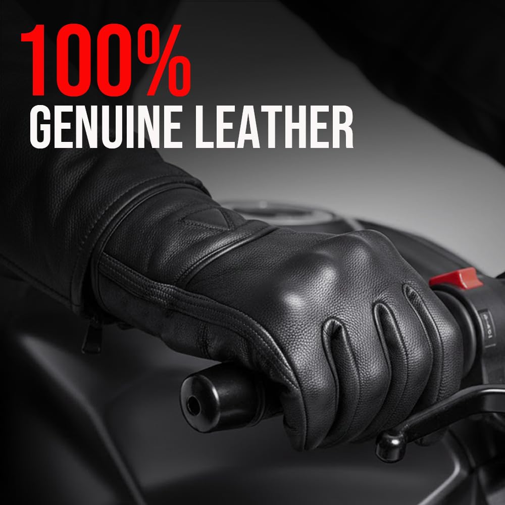 Jackets 4 Bikes aniline leather grain close-up showing durable texture