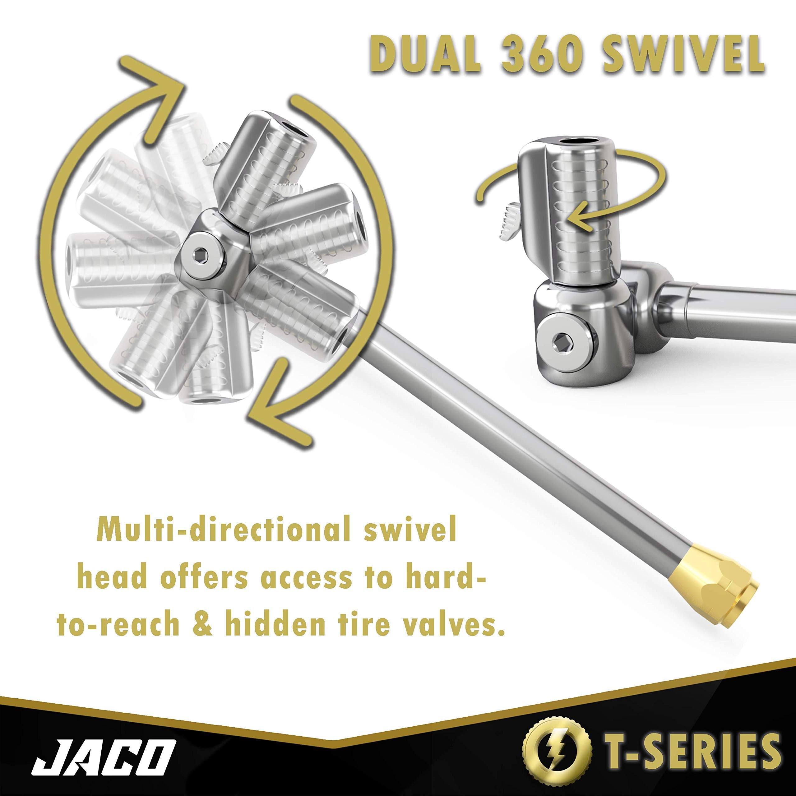 JACO Lightning T-Series quick-release button enabling fast, no-loss detachment