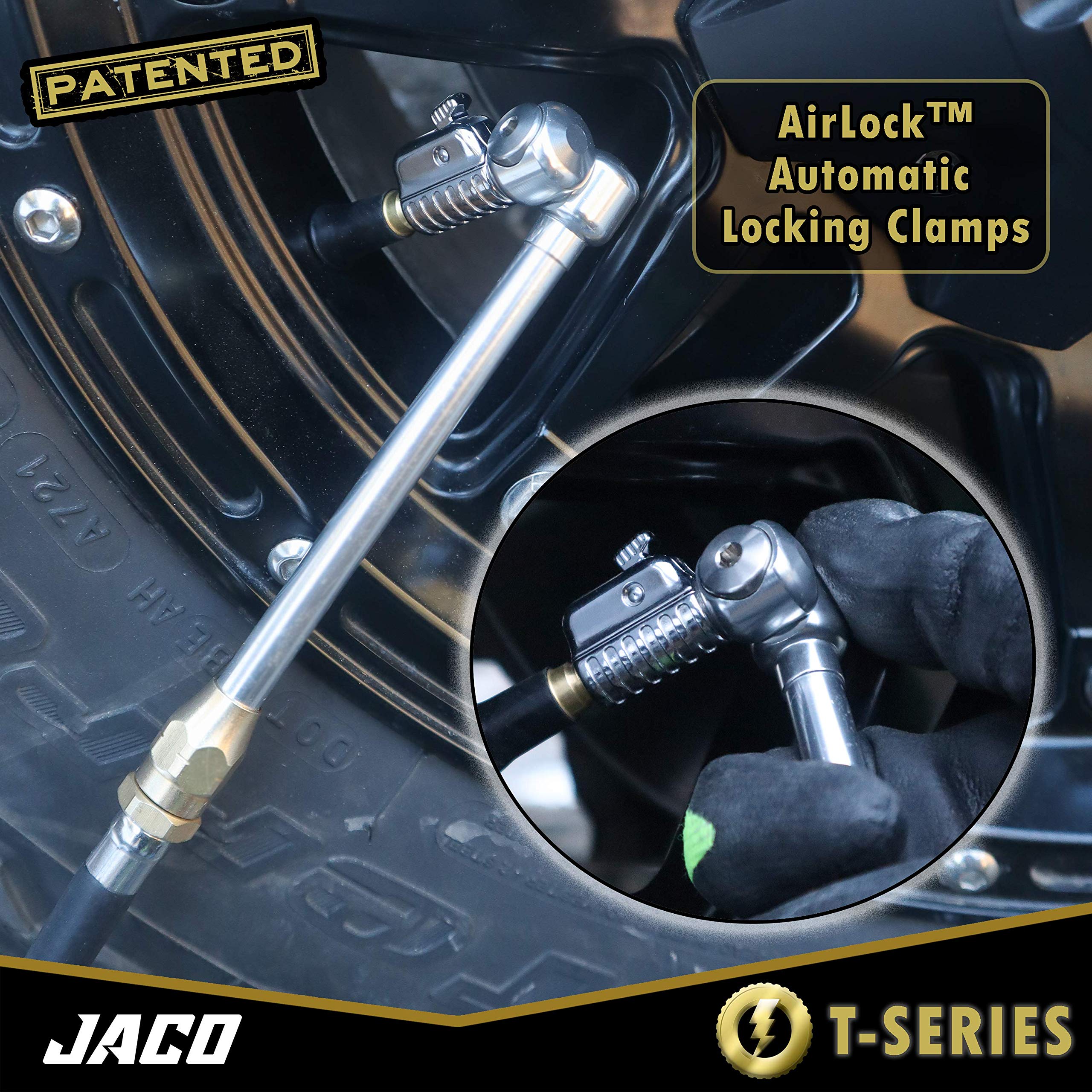 JACO Lightning T-Series next to a coin to show compact size and portability