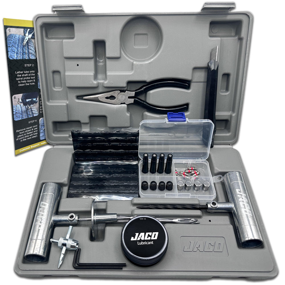 JACO TRX-50 hardcase open showing organized tools for fast access