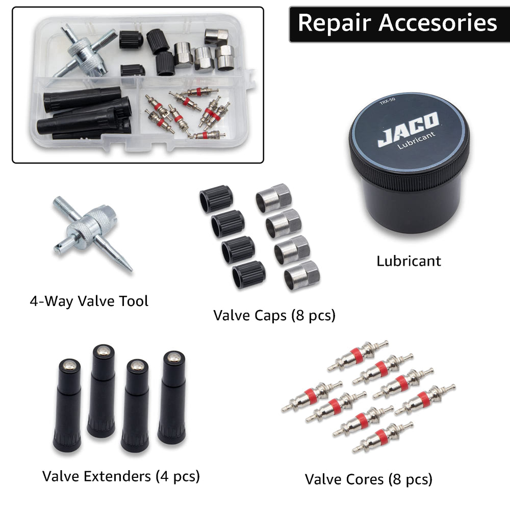 JACO TRX-50 array of tools laid out demonstrating complete kit benefit