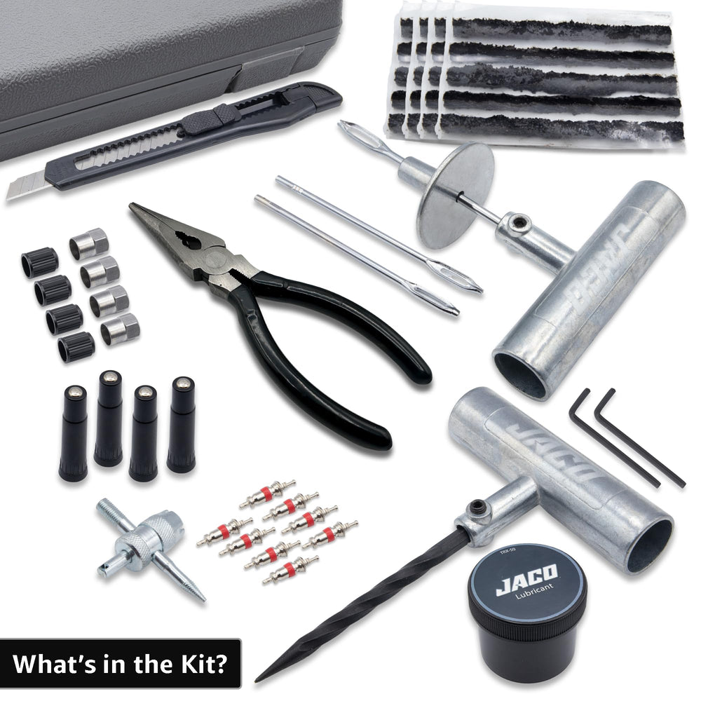 JACO TRX-50 valve kit detail with extenders and cores for valve repairs