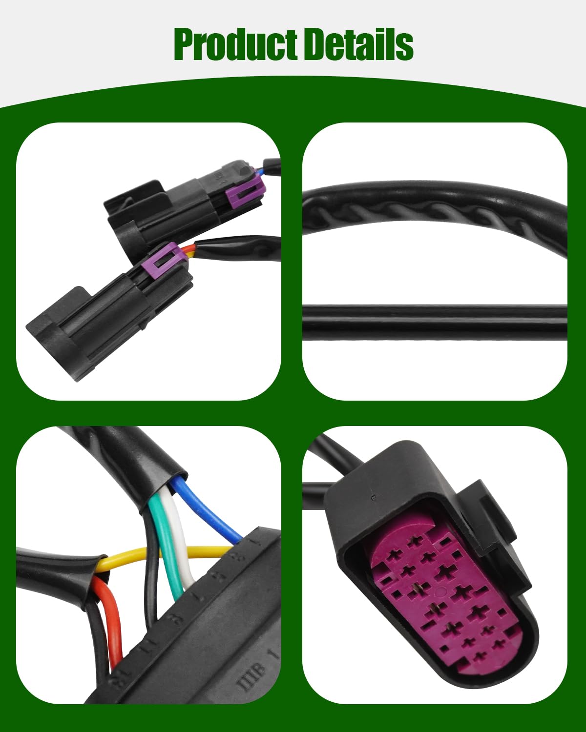 JadeBirch harness shown next to a hand for scale illustrating compact size advantage
