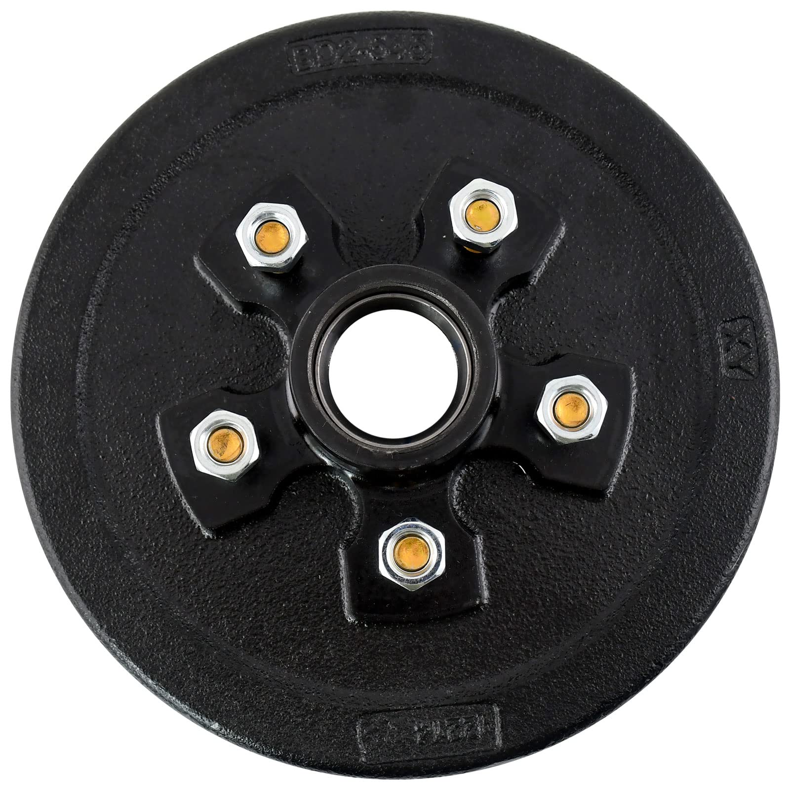 JADODE assembled trailer with hub drum installed showing towing readiness
