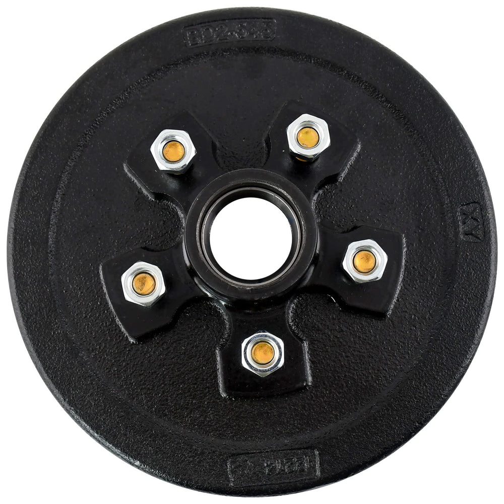 JADODE assembled trailer with hub drum installed showing towing readiness