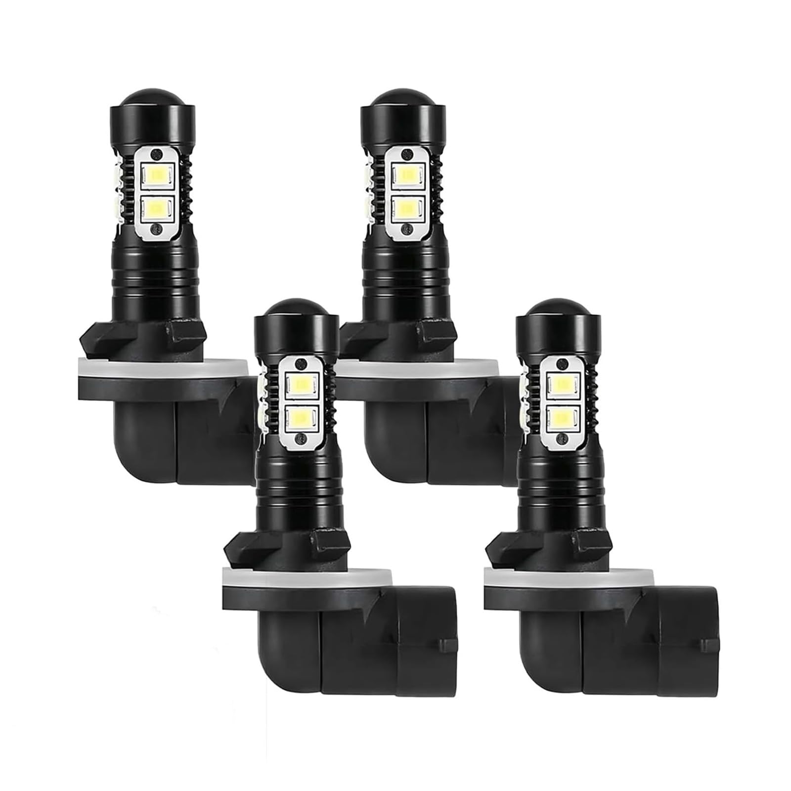 JahyShow front packaging showing four 881 LED fog bulbs and benefits