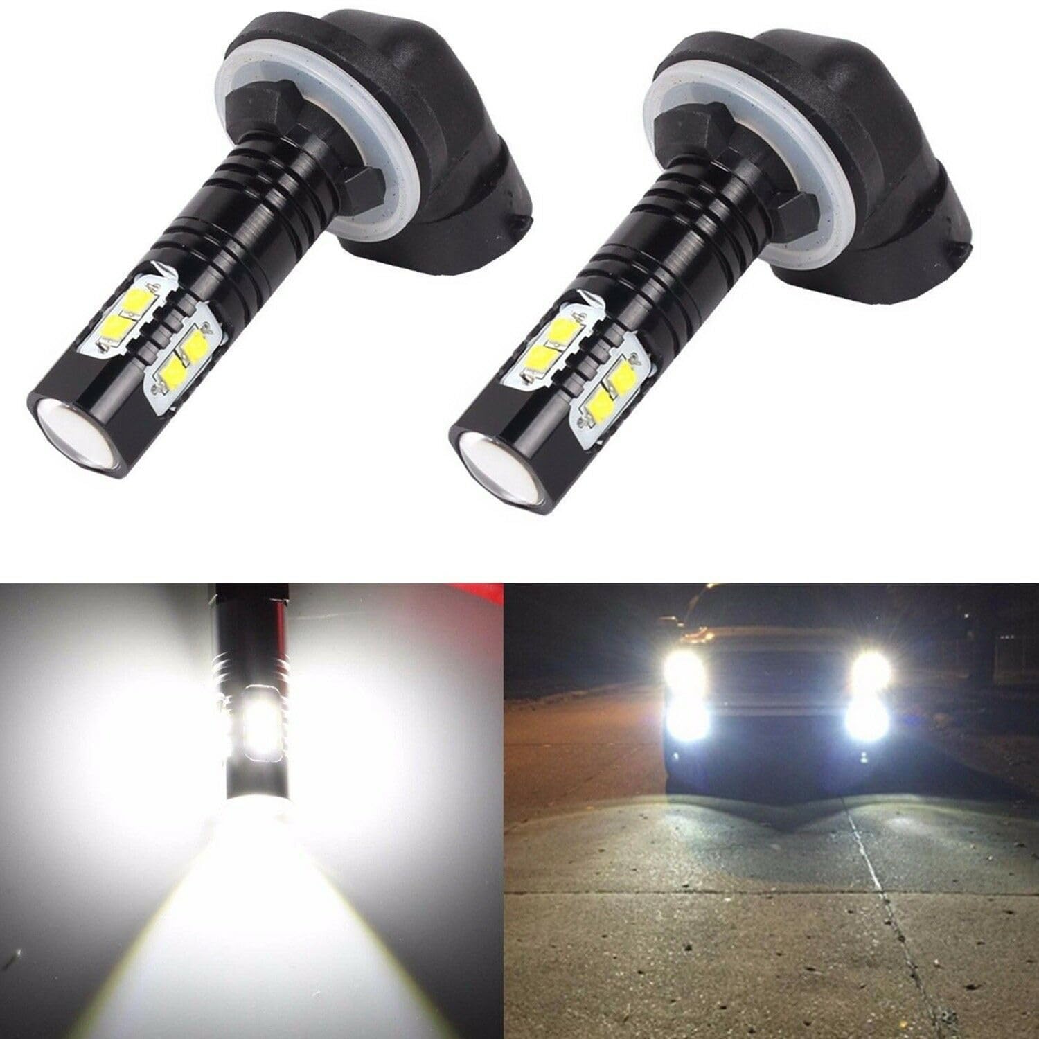 JahyShow installed on tractor fog light showing improved visibility