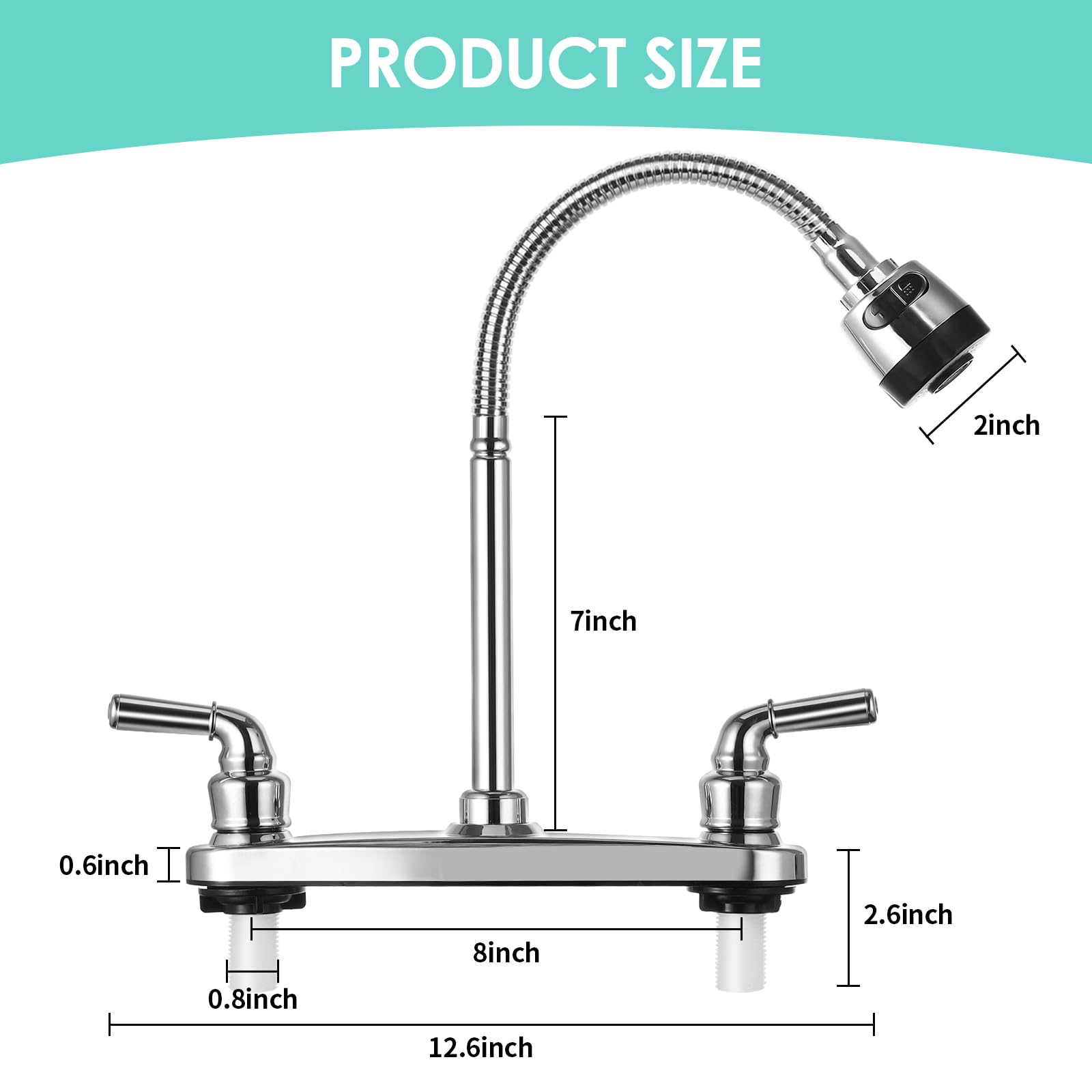 JAKARDA close-up of flexible spout highlighting maneuverability for rinsing