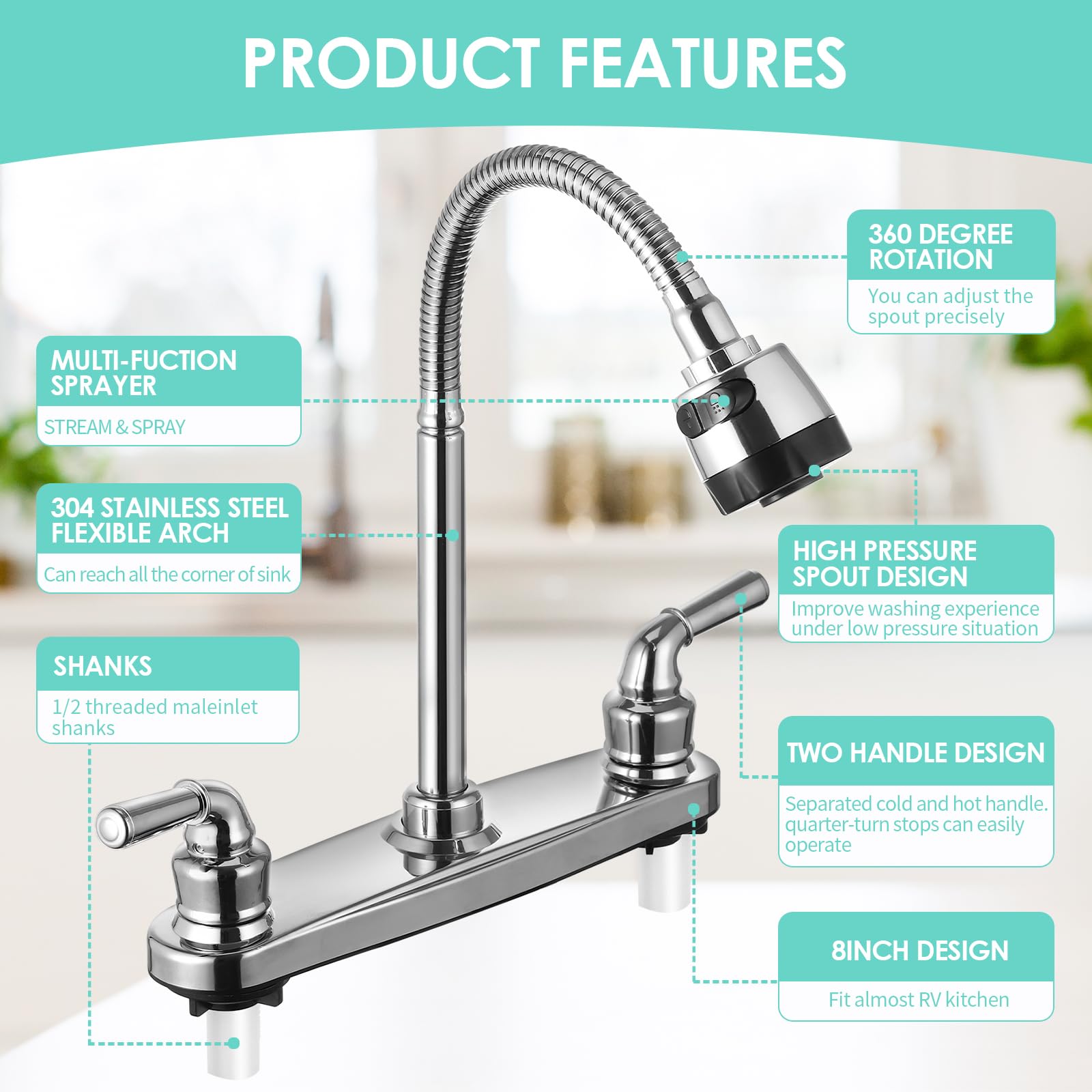 JAKARDA two-handle controls demonstrating precise water adjustment benefit