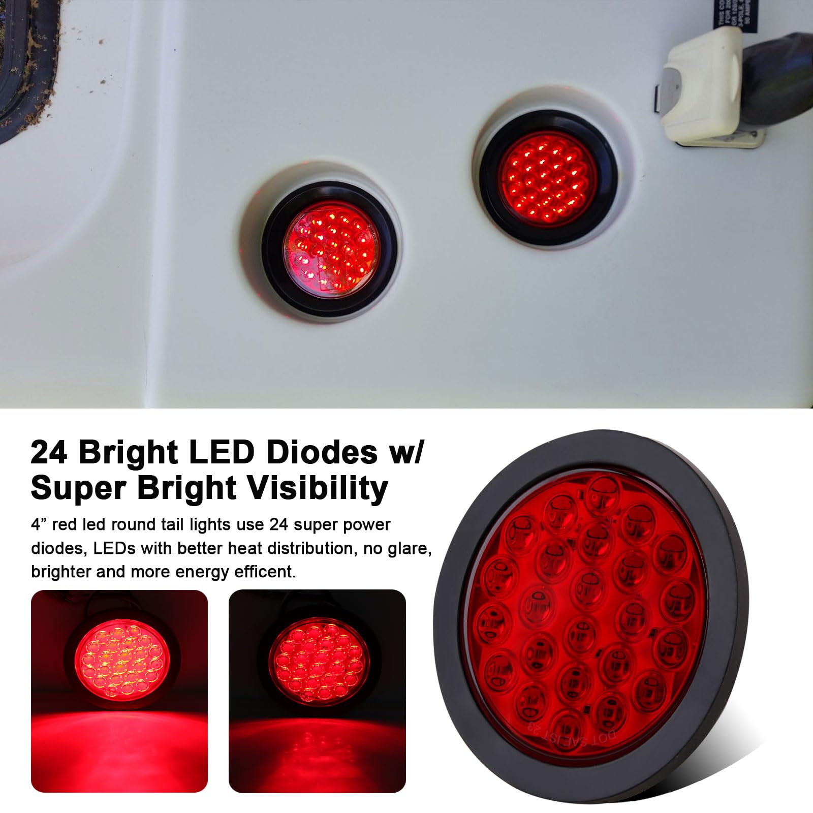 Jamarco installed tail lights on trailer showing improved safety and visibility