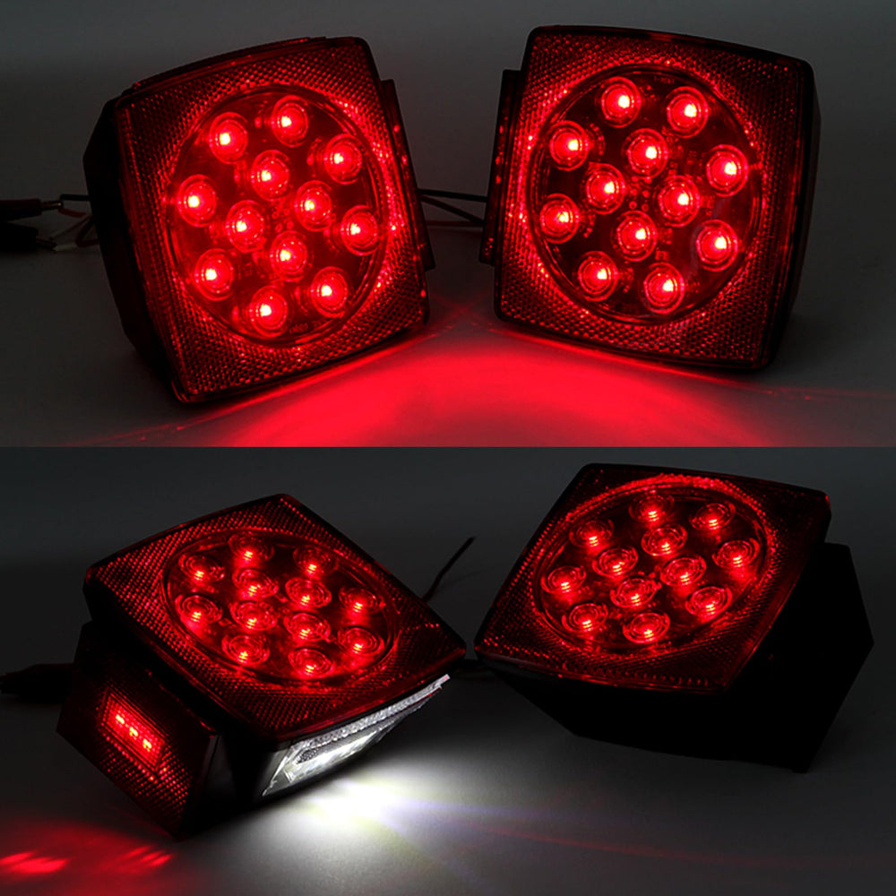 Jamarco left lamp with white license plate LED illuminating plate clearly