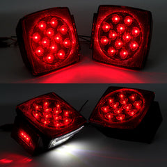 Jamarco left lamp with white license plate LED illuminating plate clearly