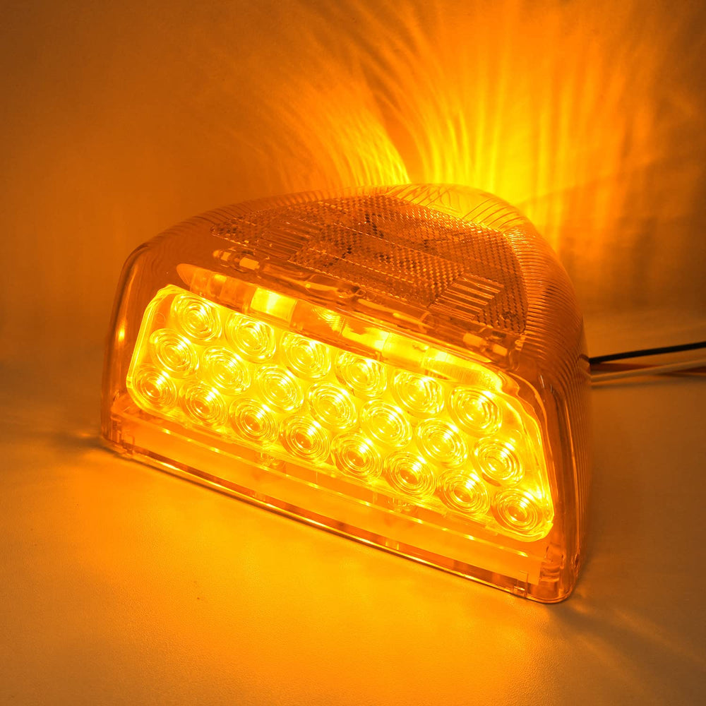 Jamarco night-beam on truck showing amber signal visibility and safer night driving benefit