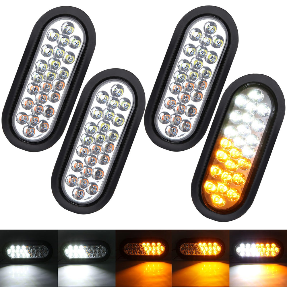 Jamarco front view of oval LED strobe light showing bright signaling