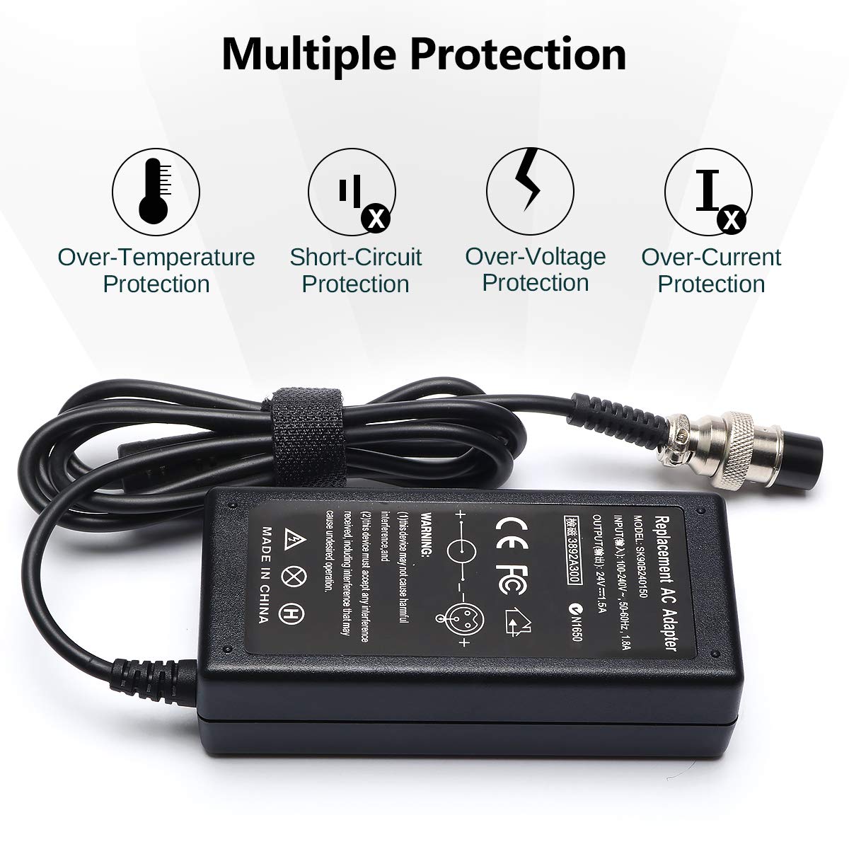 Janboo charger internal wiring and IC board detail for safety protection