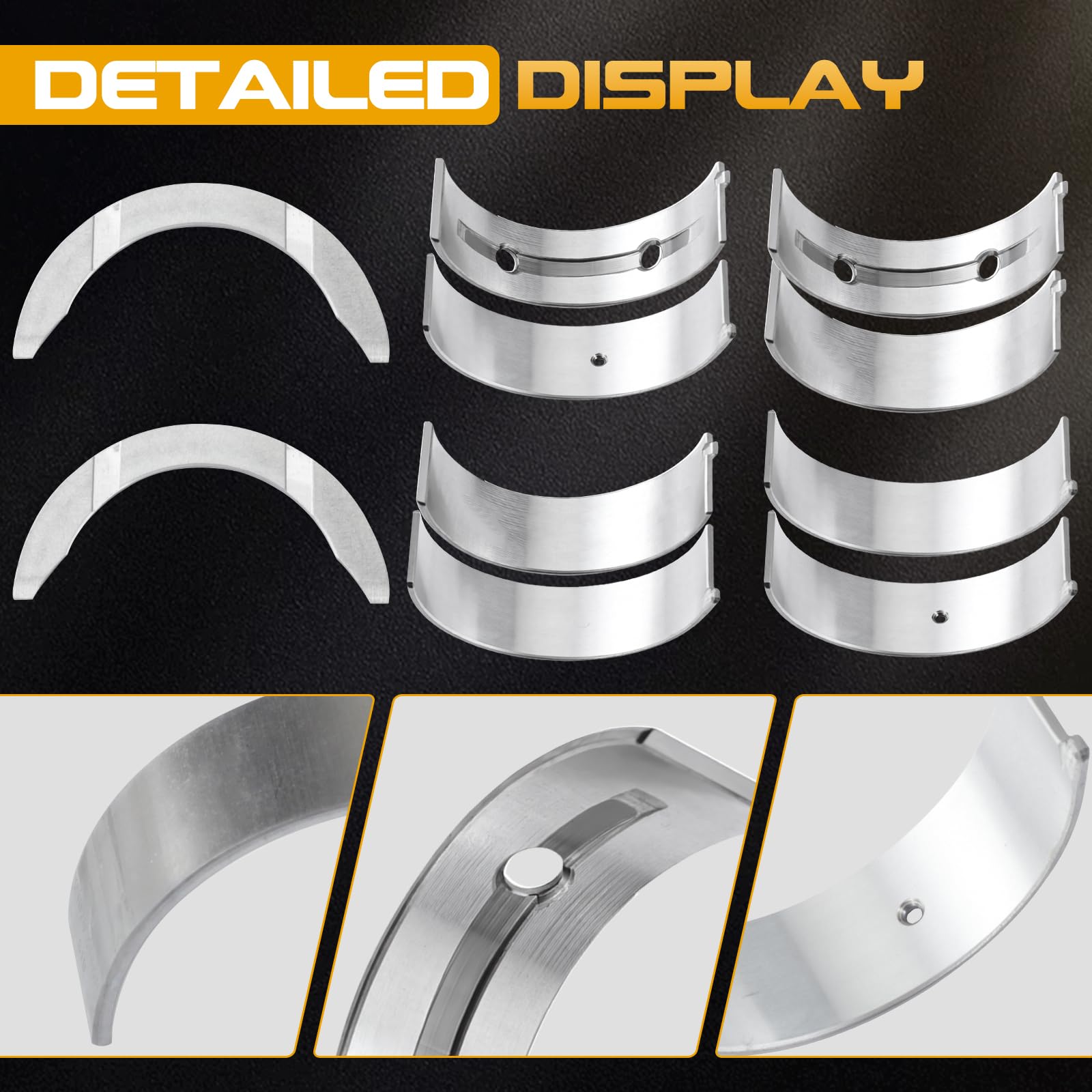 JANLESGMGO bearings next to ruler showing size comparison for accurate selection