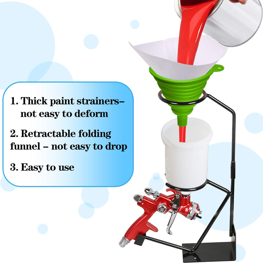 JANYUN filter trapping paint particles to prevent clogs