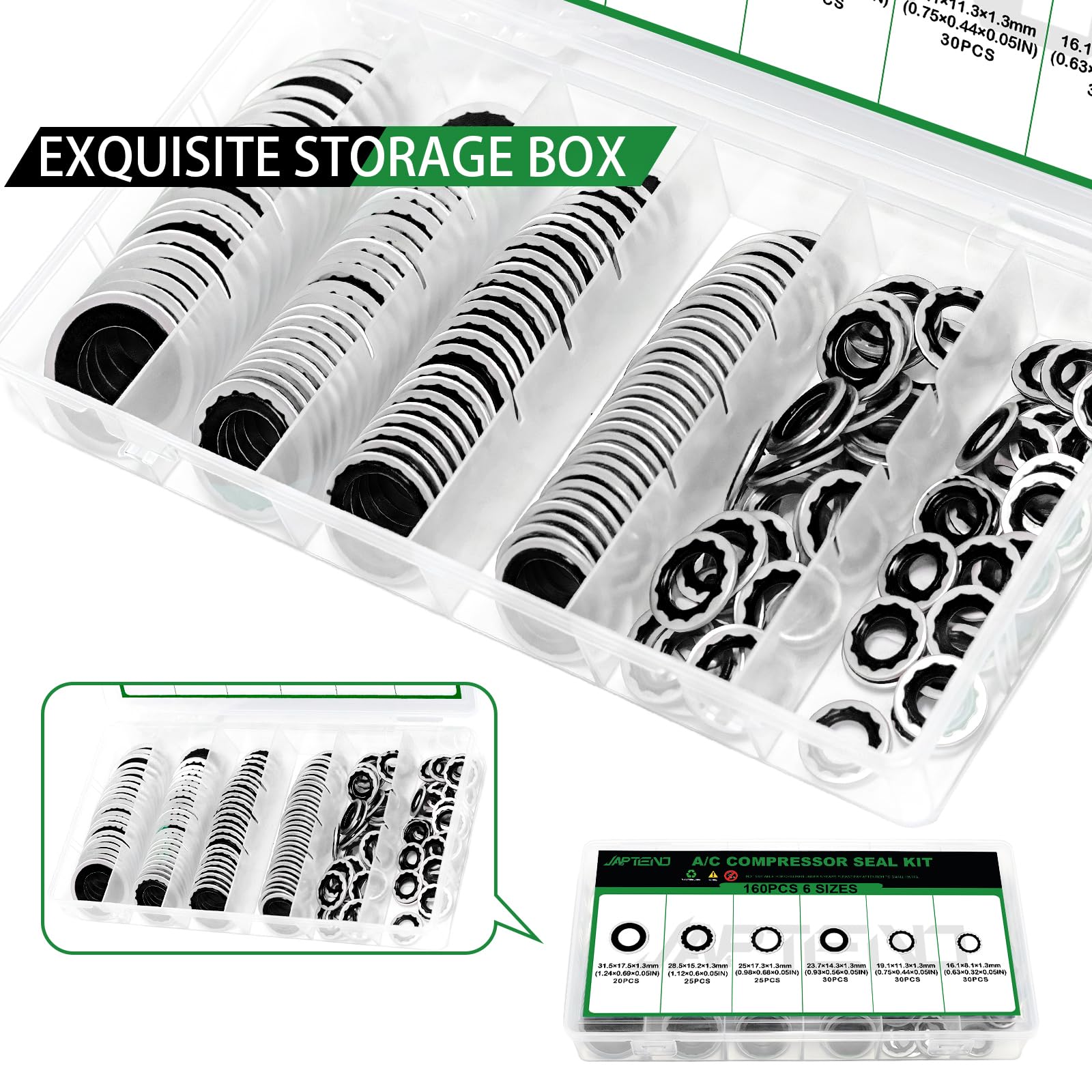 Japtend plastic case opened with lid showing secure storage and transport convenience