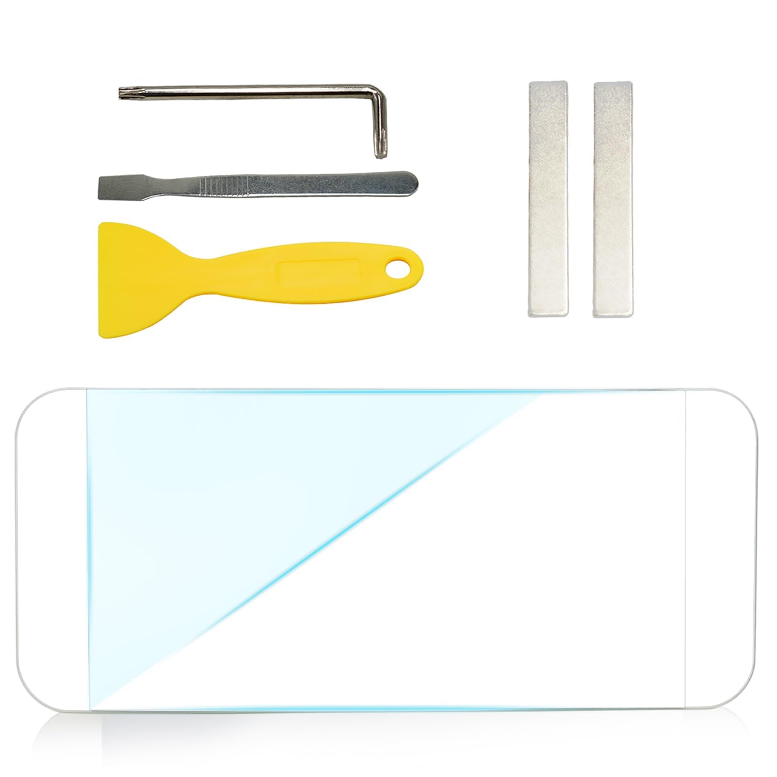 Jaronx front view of replacement mirror glass showing clean fit and factory look