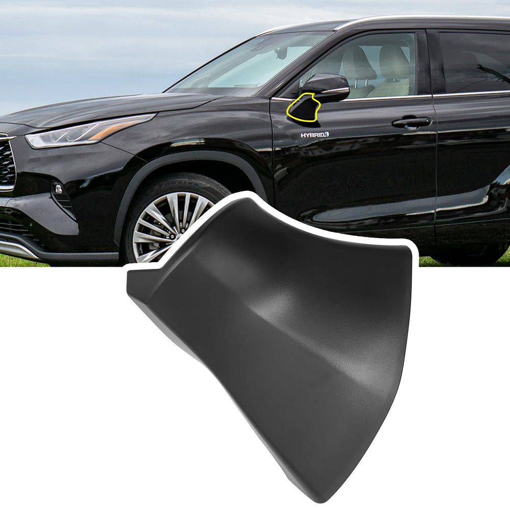 Jaronx front view mirror triangle cover showing fit and finish for easy replacement
