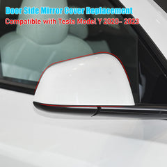 Jaronx cover installed on Tesla Model Y passenger side demonstrating seamless appearance