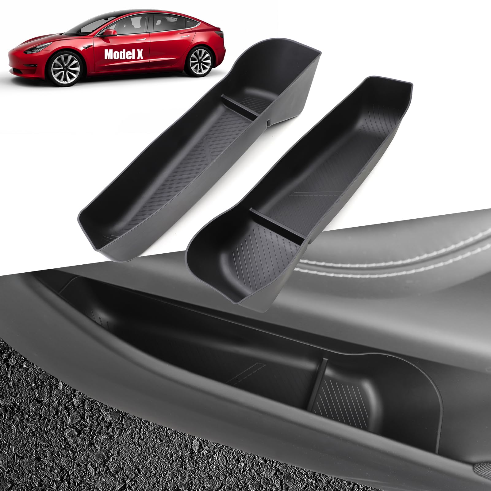 Jaronx front view of tray showing snug fit and tidy storage