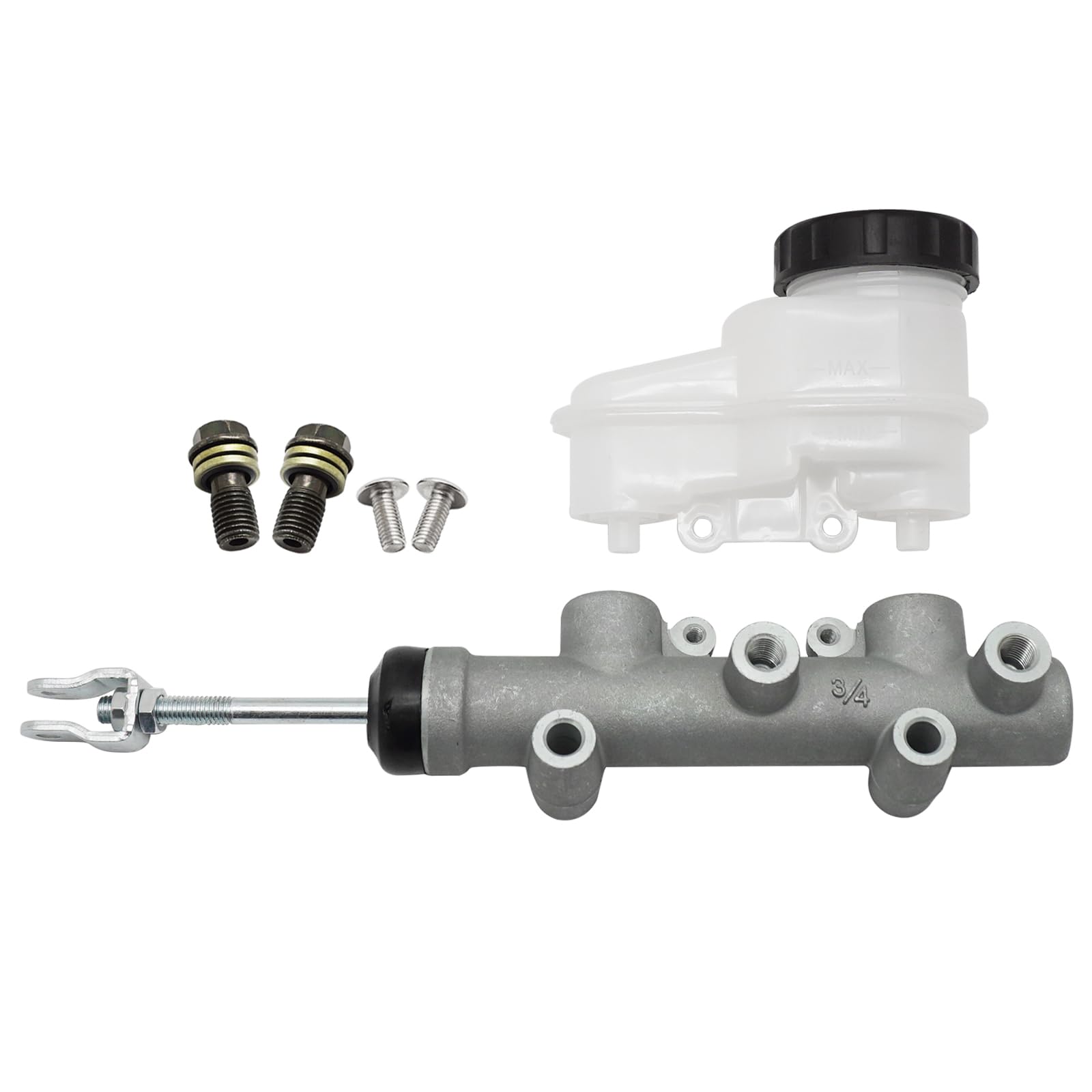 JAVIK brake master cylinder front view showing overall shape and fitment benefit