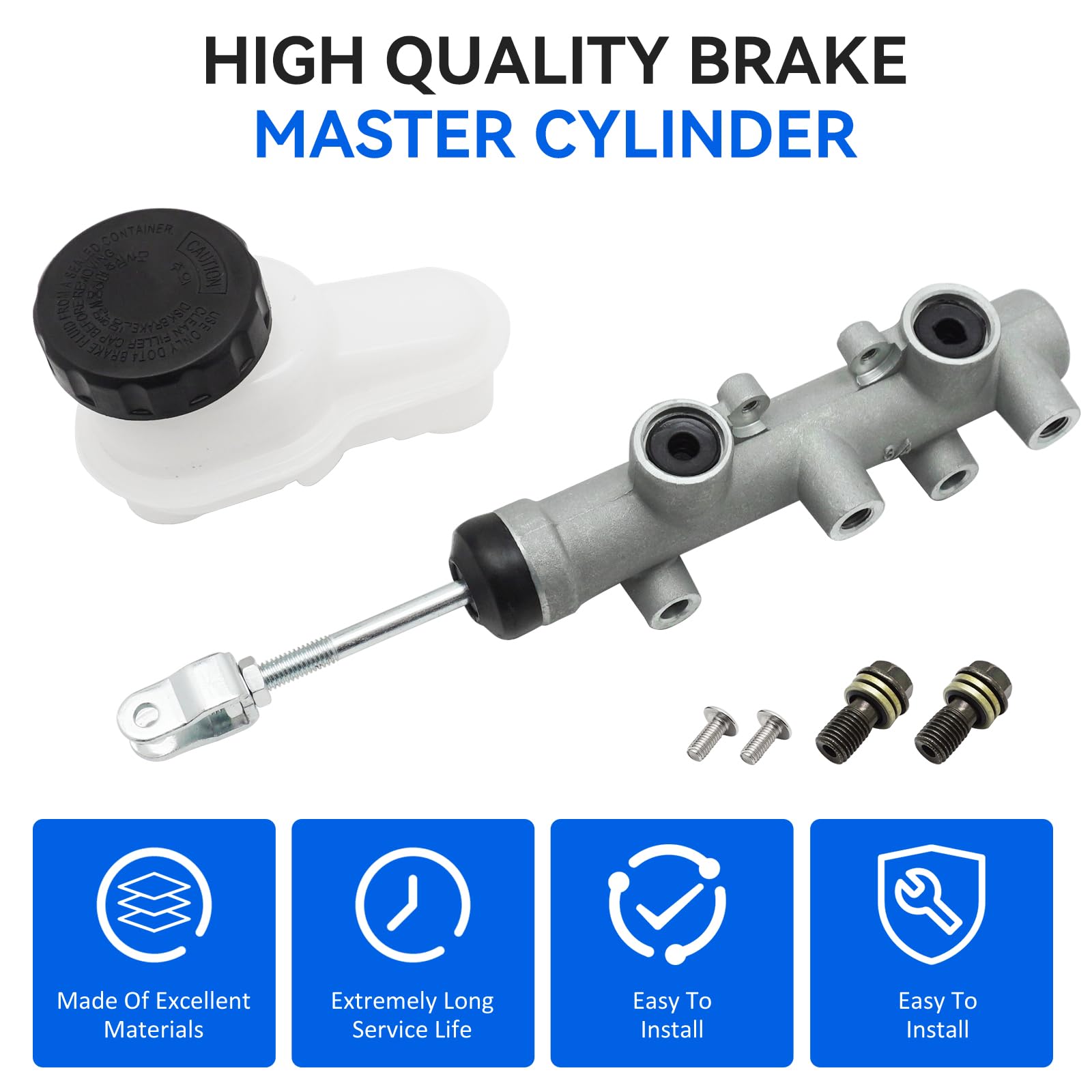 JAVIK brake master cylinder scale with ruler indicating correct dimensions for fitment