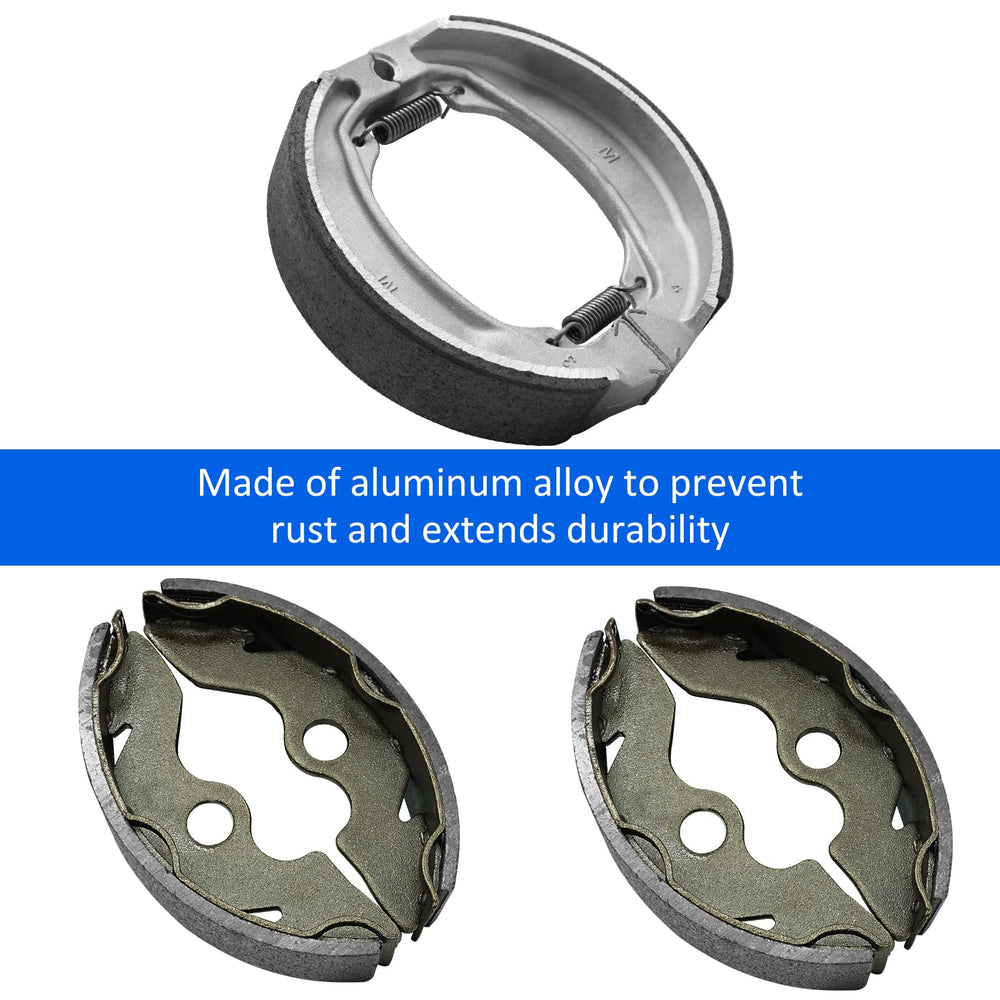 JAVIK brake shoes steel back with anti-rust coating to resist corrosion