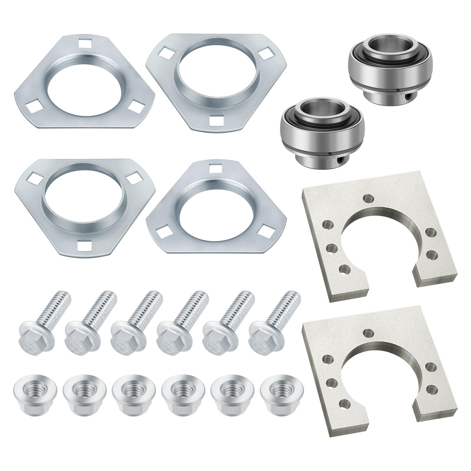 JAVIK front packaging of the 1 inch go-kart axle bearing kit for easy replacement