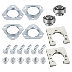 JAVIK front packaging of the 1 inch go-kart axle bearing kit for easy replacement