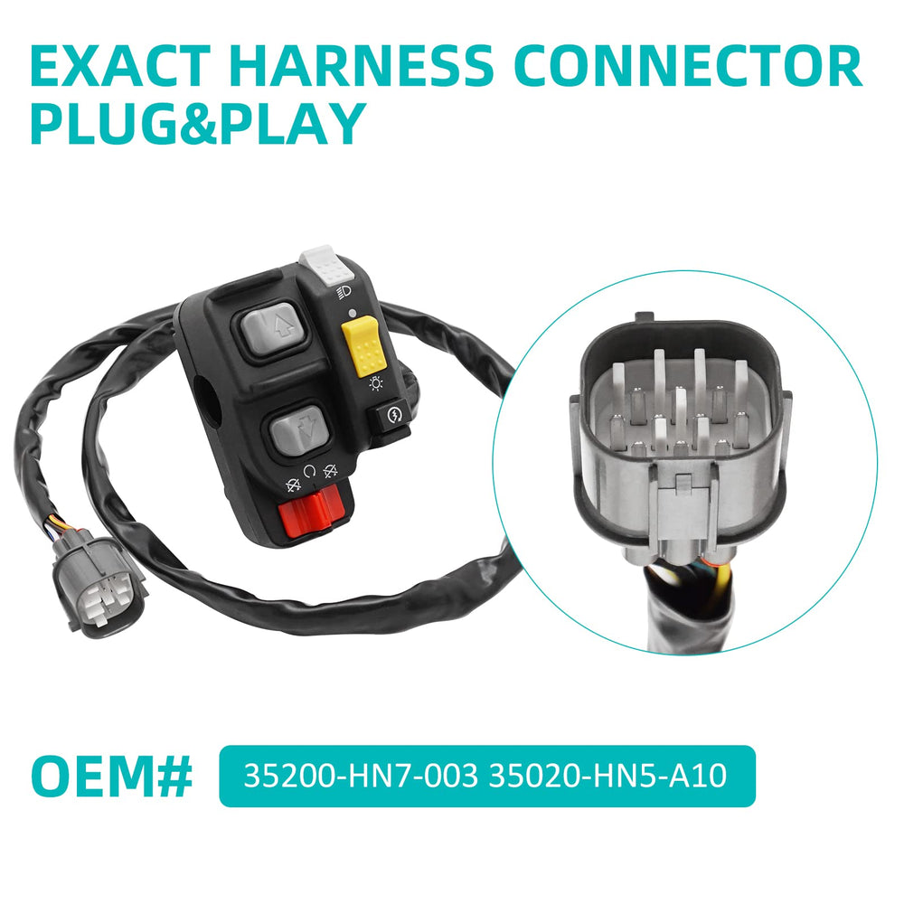 JAVIK wiring plug detail demonstrating secure fit and no-splice installation