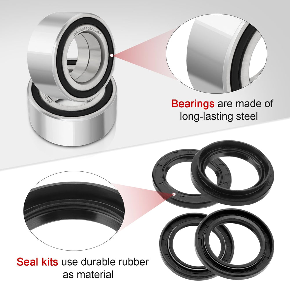 JAVIK rubber dust seals detail highlighting durable seals that block water and dirt
