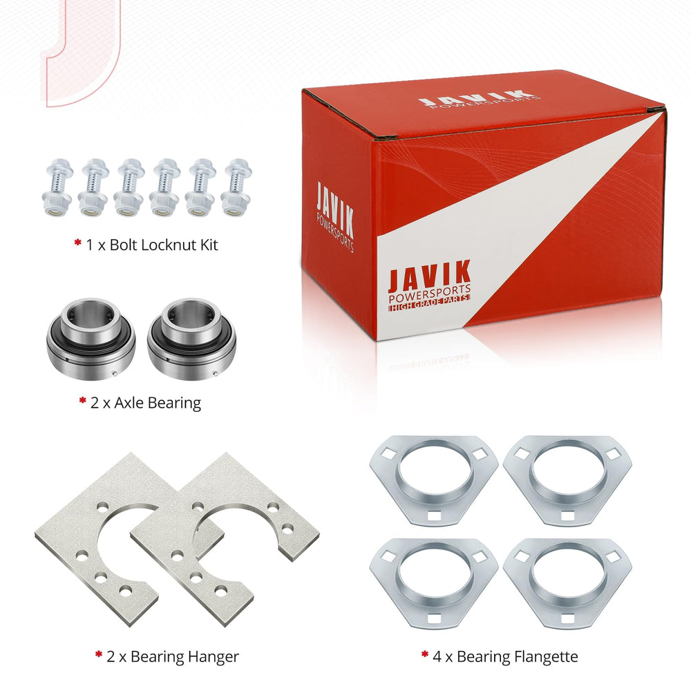 JAVIK 1 inch axle beside ruler for quick size verification and compatibility check