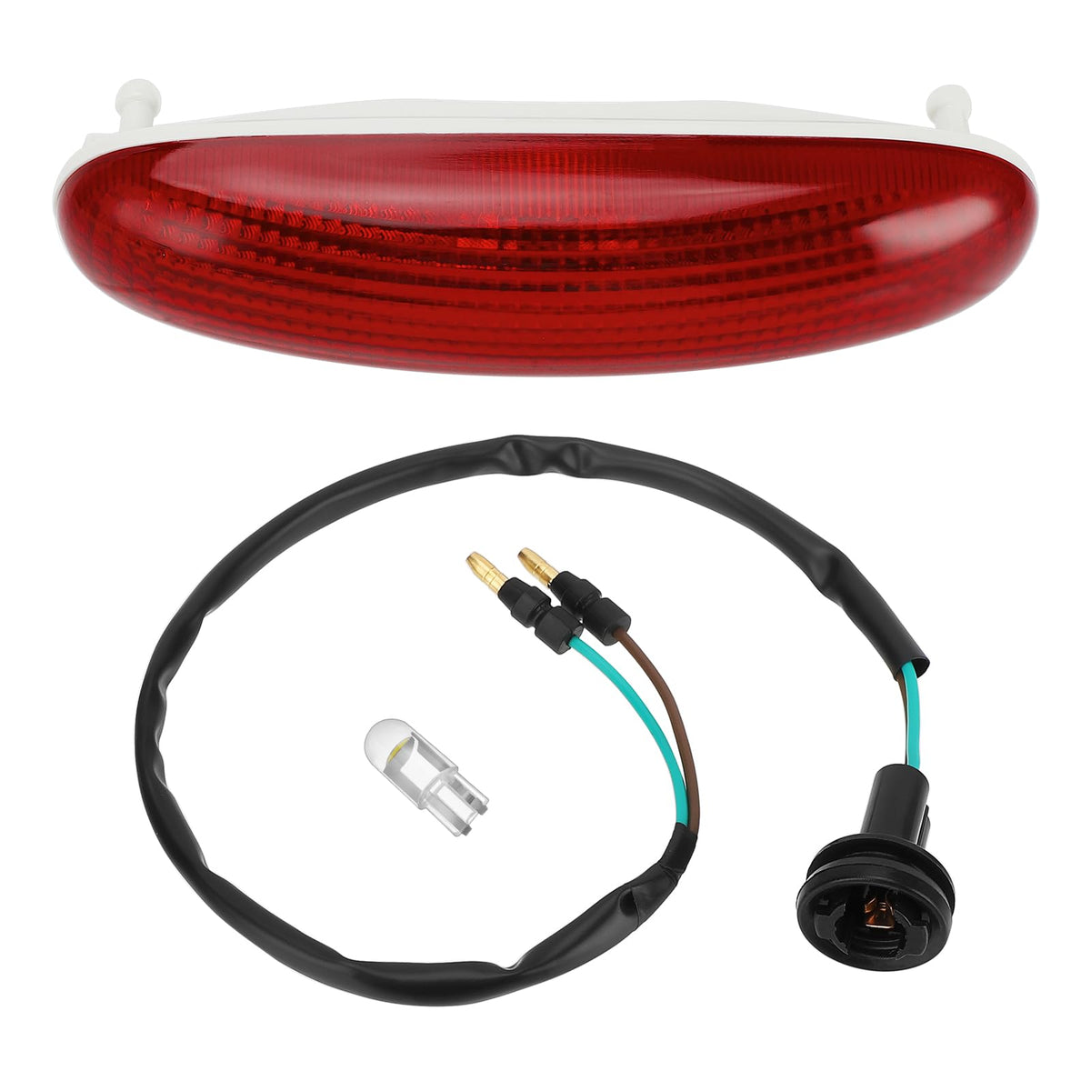 JAVIK taillight lens front view showing clean finish and improved appearance
